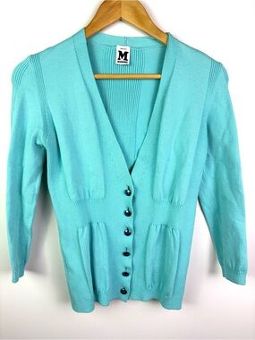 Missoni Seafoam Blue cardigan Sweater size 10